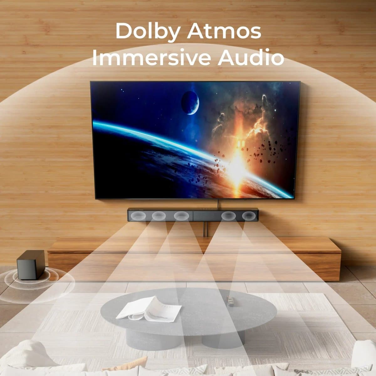 Innovastore Soundbar - Soundbar met subwoofer - Dolby Atmos soundbar - Surround set Home Cinema - Geluid systeem - 5 speakers thumbnail 4