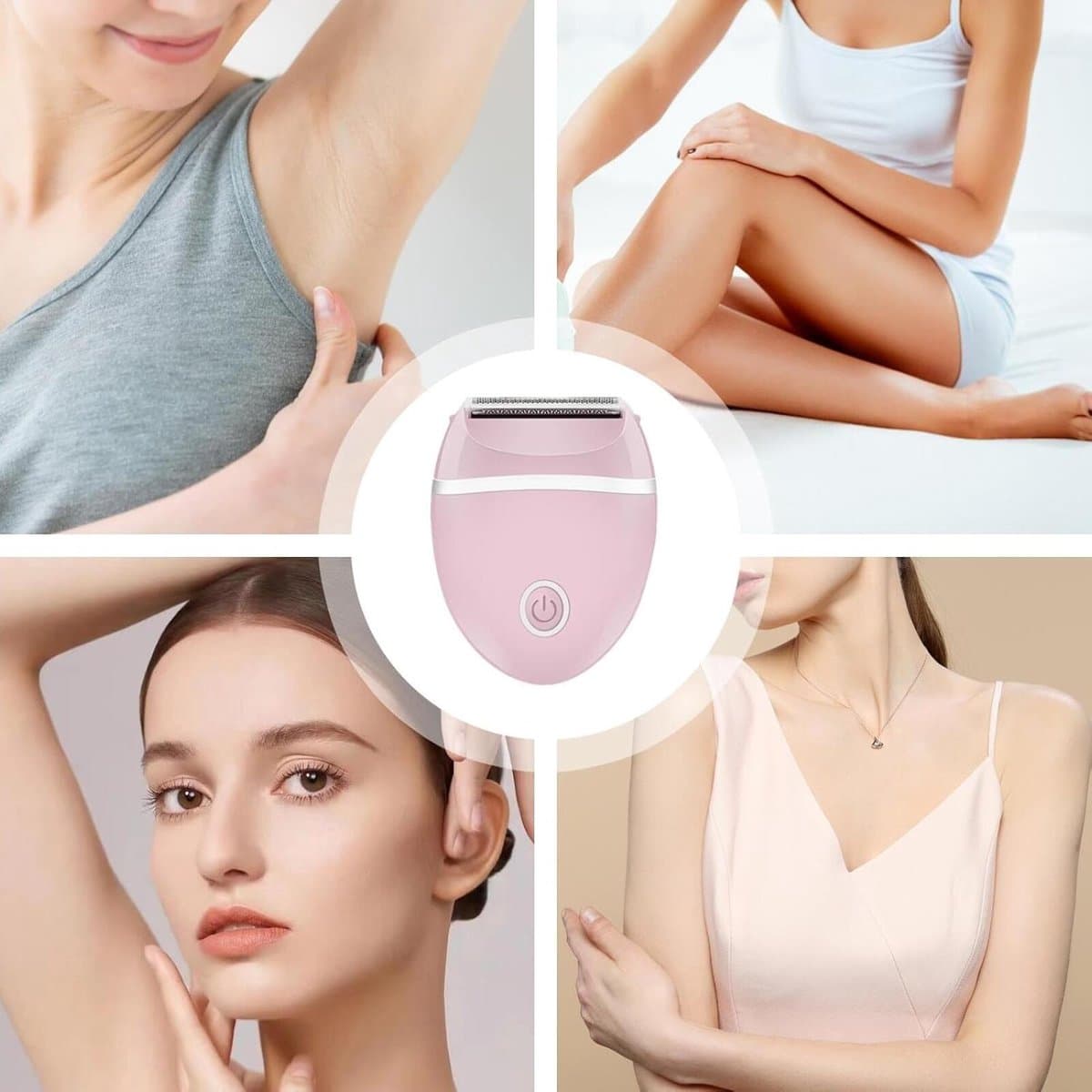 Ladyshaves voor vrouwen – Elektrisch scheerapparaat - Trimmer - Epilator - Ontharingsapparaten - Bikinitrimmer - gezichtsepilator voor vrouwen - dames bikinitrimmer - waterdicht scheerapparaat voor vrouwen - beenscheerapparaat thumbnail 3