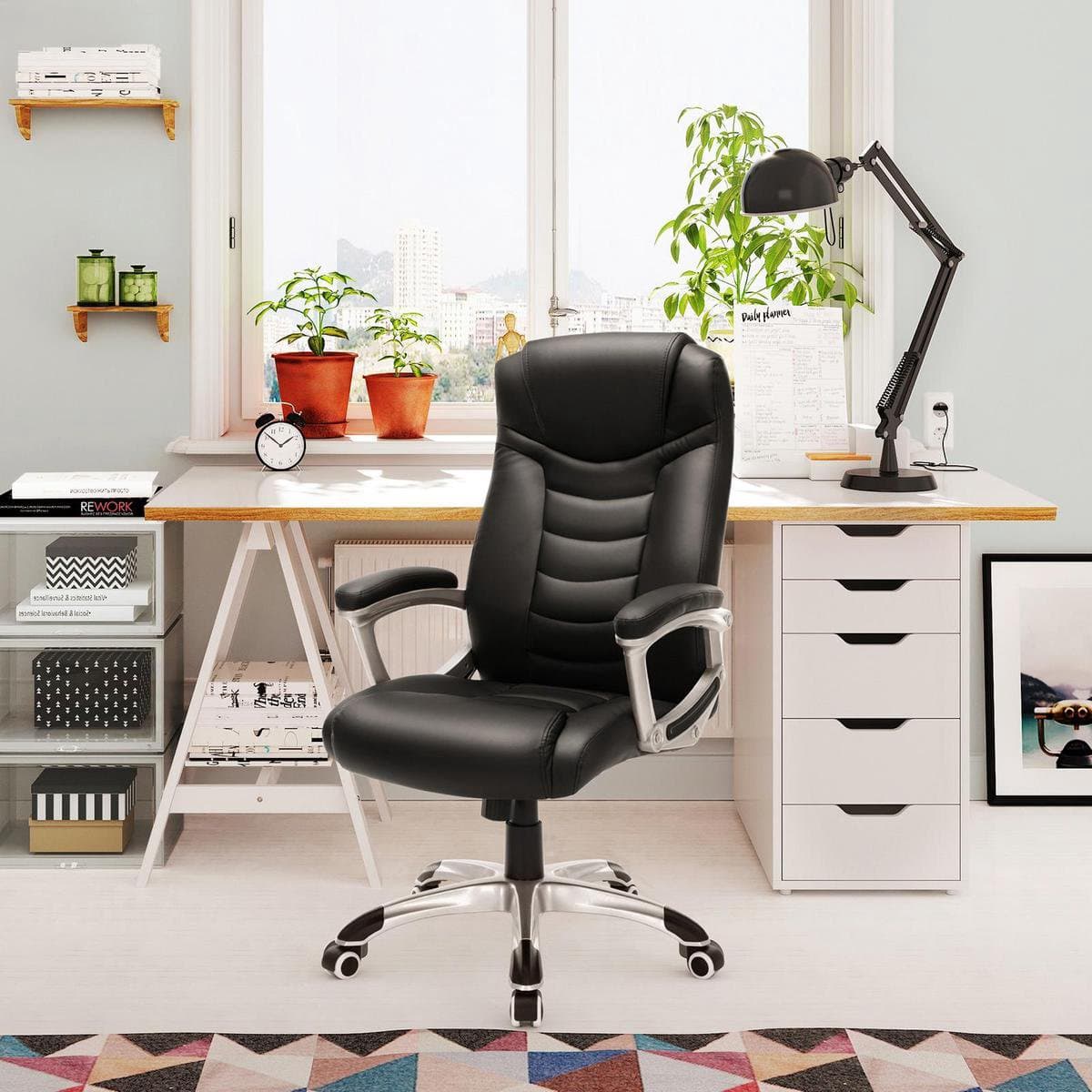 Songmics Ergonomische bureaustoel - In Hoogte Verstelbare Draaistoel - Bureaustoel thumbnail 2