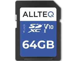 Productfoto van Allteq 64 GB SDHC Geheugenkaart