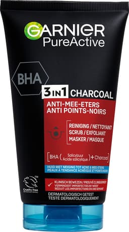 Productfoto van Garnier Pure Active 3in1 Gezichtsreiniger met Charcoal