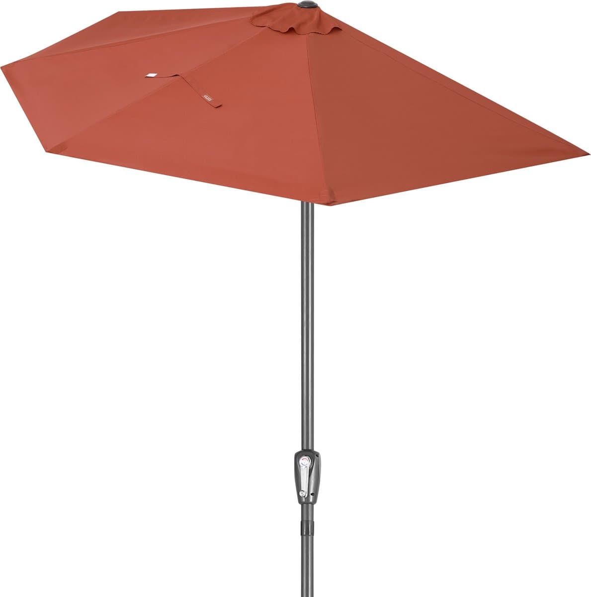 Kingsleeve Parasol Halfrond - Ø 2,7m UV 50+ Bescherming - Terracotta