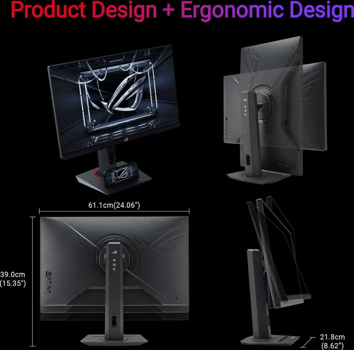 ASUS ROG Strix XG27WCMS - 27" QHD 280Hz curved gaming monitor thumbnail 4