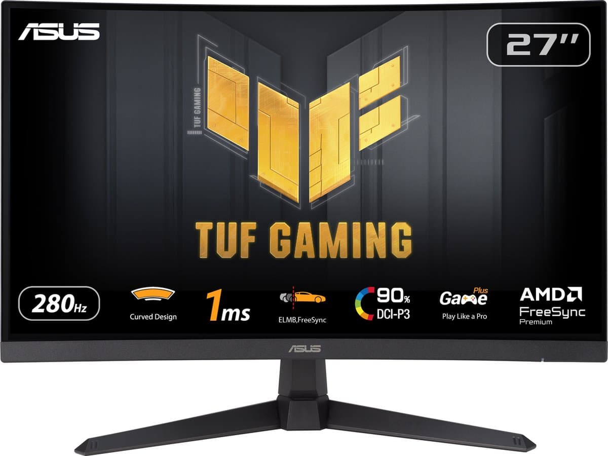 ASUS TUF Gaming VG27VQM1B: 280Hz curved gaming-monitor