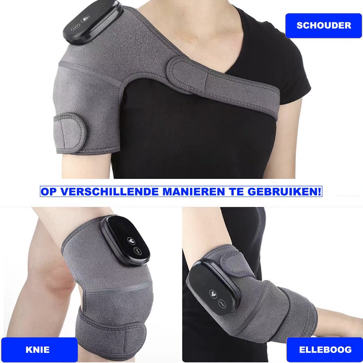 Knie Massage Apparaat - Artrose - Kniemassage Apparaat - Knie Massager - Alternatief Kniebrace thumbnail 2