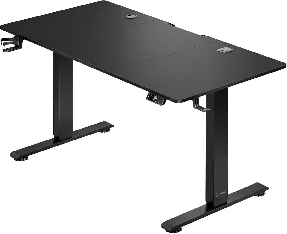 Casaria Elektrisch Zit-sta Bureau 160x75cm USB Charger