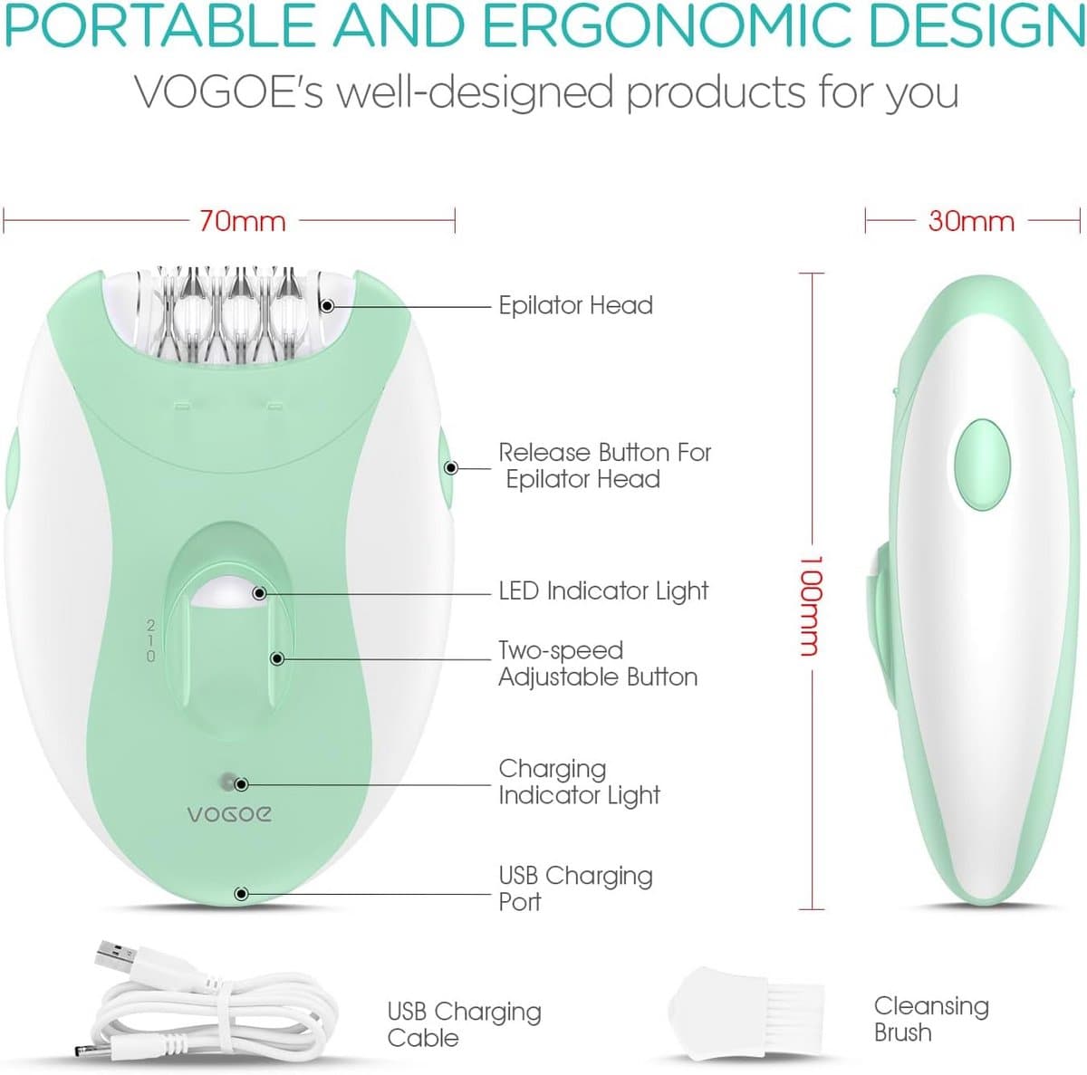 Epilator - Ladyshave - Epileerapparaat Dames - Verzorging thumbnail 7