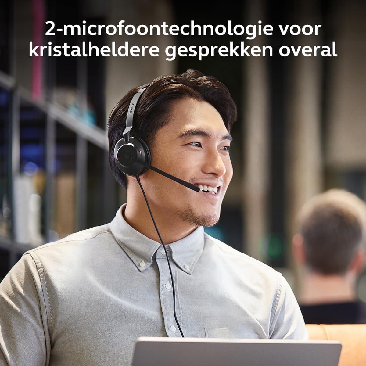 Bedraad Mono Headset voor Bellen met Noise Cancelling Microfoon thumbnail 3