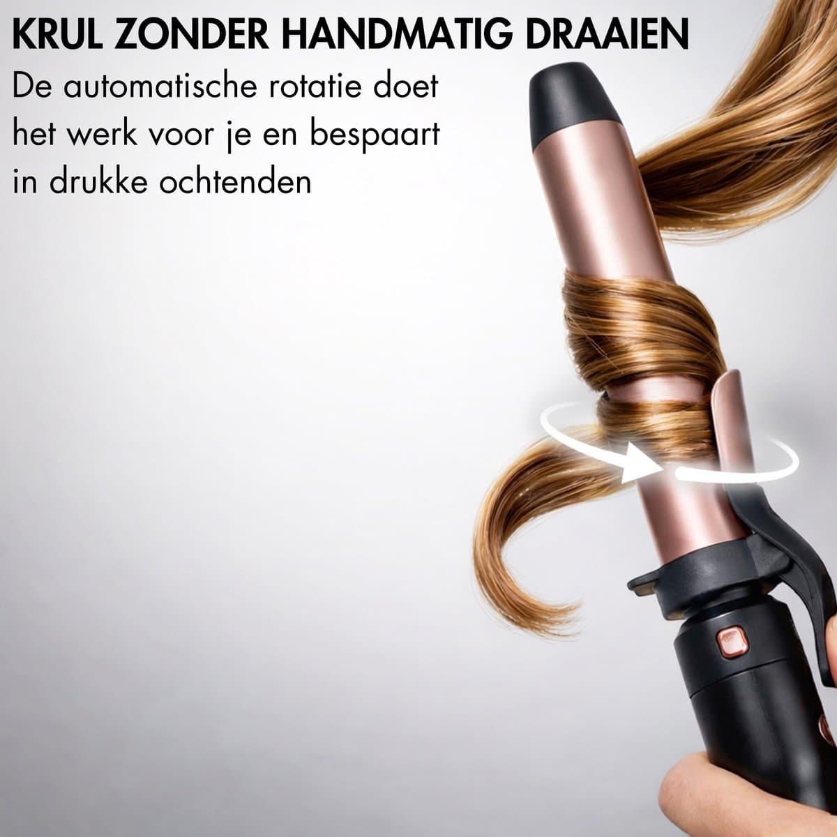 Sansbeauté® 3 in 1 Automatische Krultang met Klem - Keramische Haarkruller - 25mm tot 38mm - Beach Waves - Wavy Hair - Krultangen 33 38 mm 25 mm - Blowout Brush - Haarstyler - Hair Curler - Dunne en Dikke Crimper - Krultang Kort Haar thumbnail 6