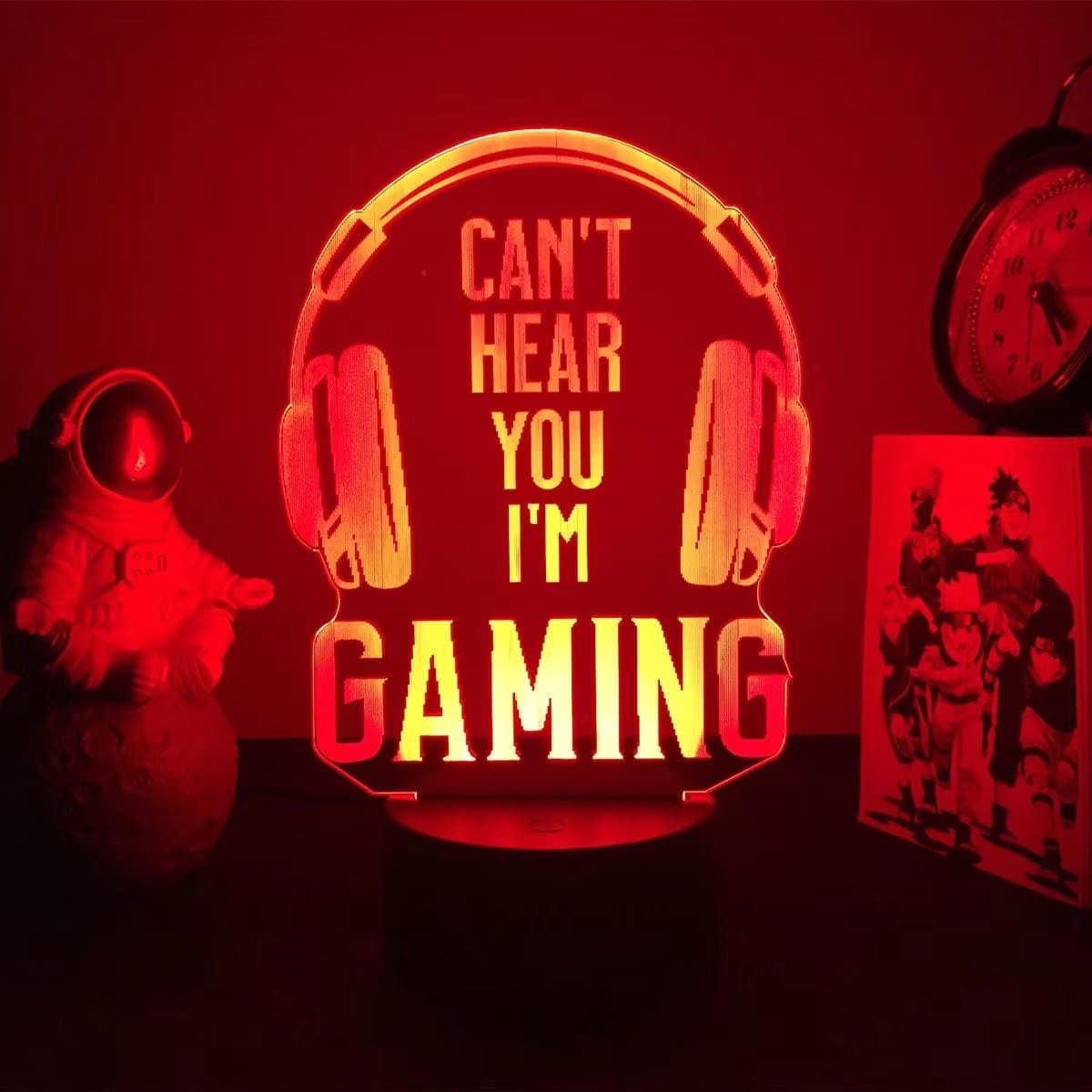 Samstyle - Game LED Lamp - 16 kleuren - 3D Game Light - I Am Gaming - Afstandsbediening - Sfeerlamp thumbnail 3