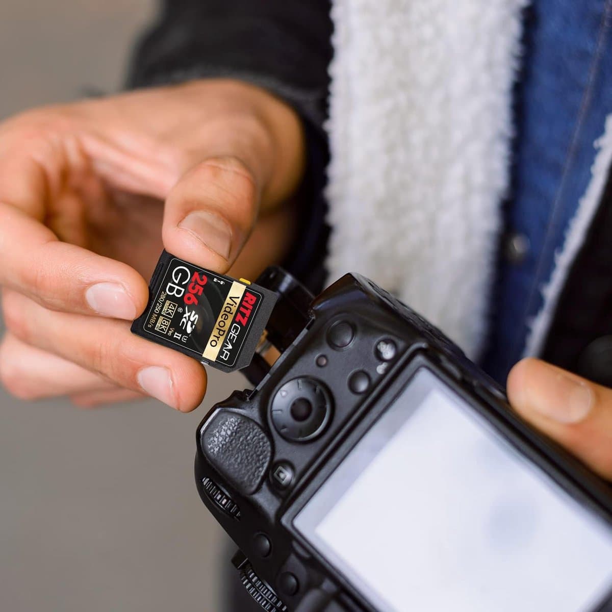 Snelle 256 GB SDXC Geheugenkaart UHS-II U3 V90 voor 4K/8K Video en Fotografie