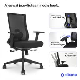 Productfoto van Stane Pro Ergonomische Bureaustoel - Mesh, 130 kg, 5 jaar
