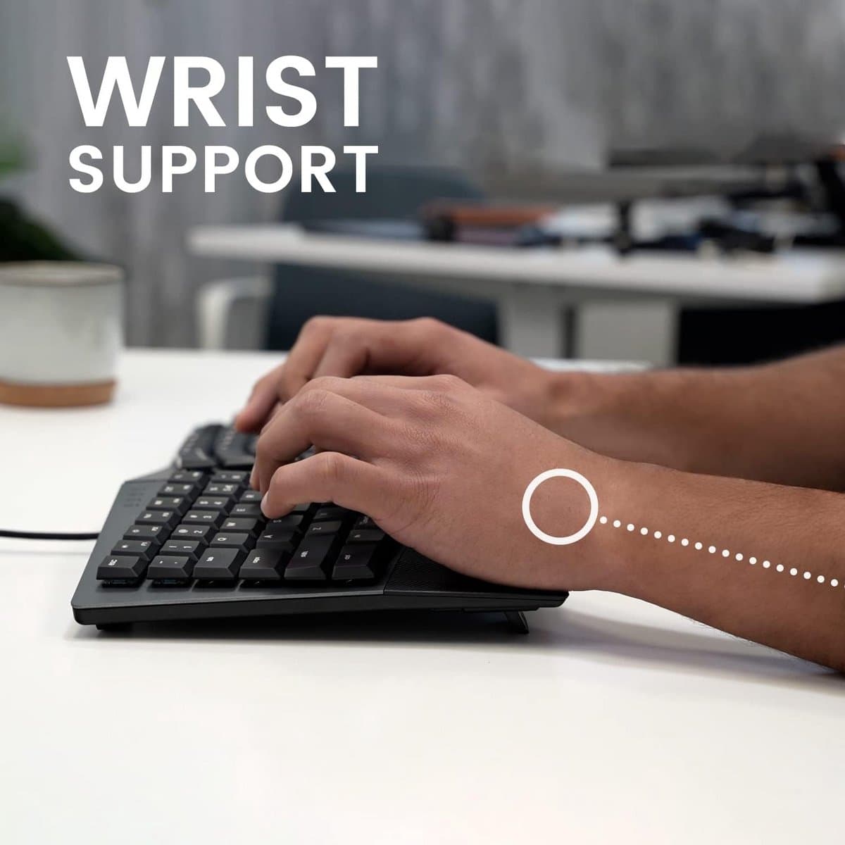 Ergonomisch Gespleten Mechanisch Toetsenbord met Programmeerbare Macro-toetsen voor Windows en Mac OS thumbnail 3