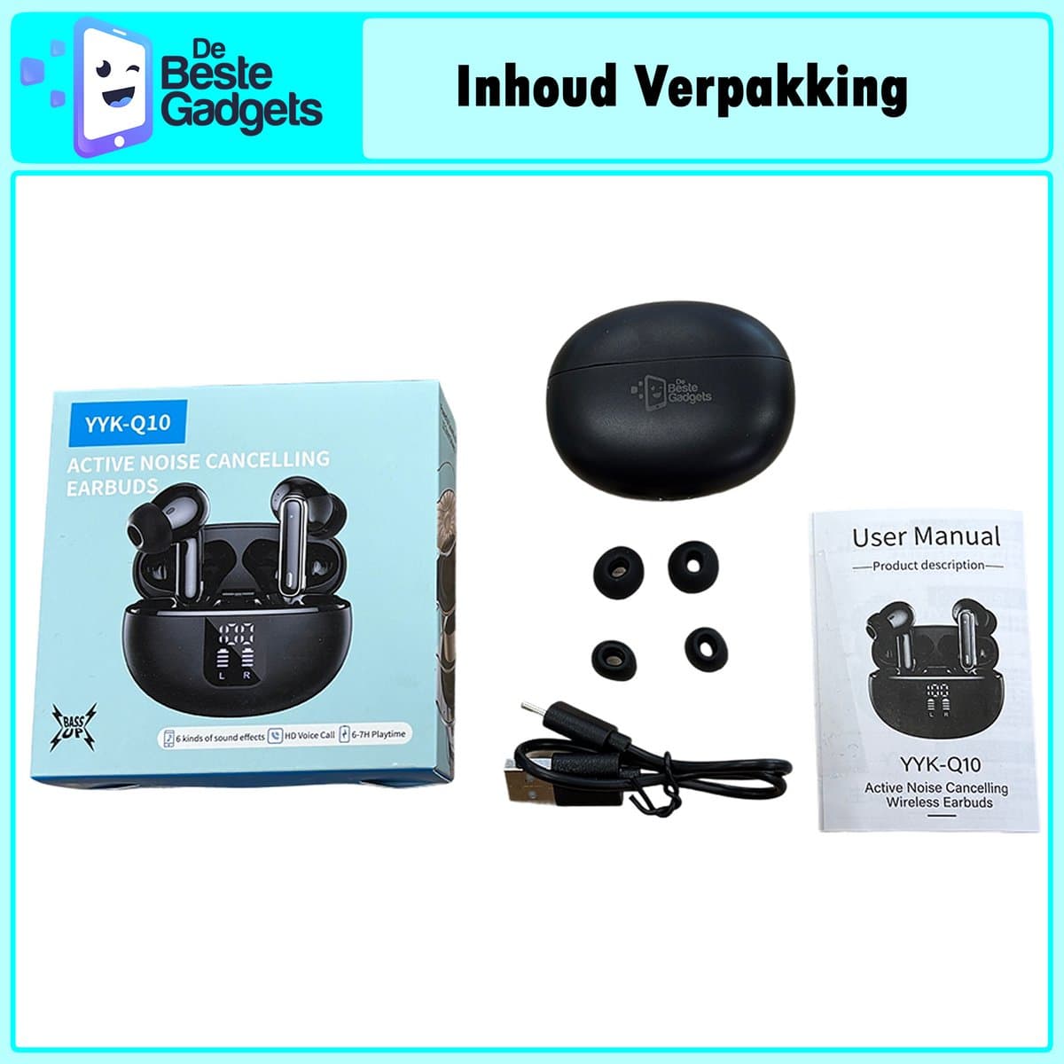 De Beste Gadgets Draadloze Oordopjes Bluetooth 5.4, 50u, IPX7 thumbnail 5