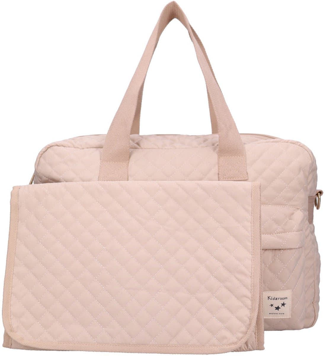 Kidzroom Calm Embrace Luiertas - Beige - 28 x 40 x 16 cm - Verschoonmatje - Verstelbare schouderband - Ophanglussen kinderwagen thumbnail 4
