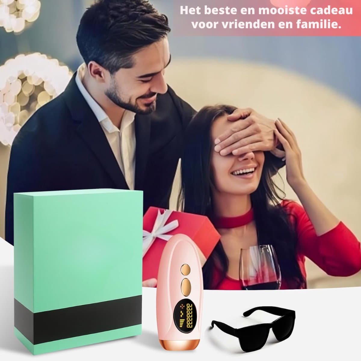 SNJY® Laser Ontharingsapparaat - Epilator - Ontharingsapparaten - IPL Ontharing - 5 Standen - Roze thumbnail 2
