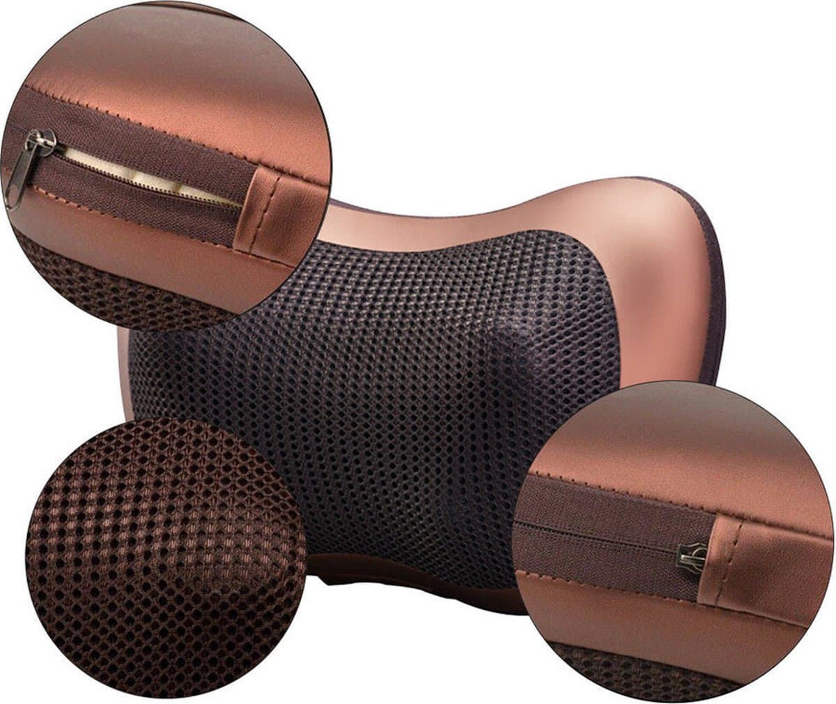 Borvat®| Shiatsu Massage Kussen - Elektrisch Nek en Rug Apparaat - met Warmte infrarood Functie thumbnail 2