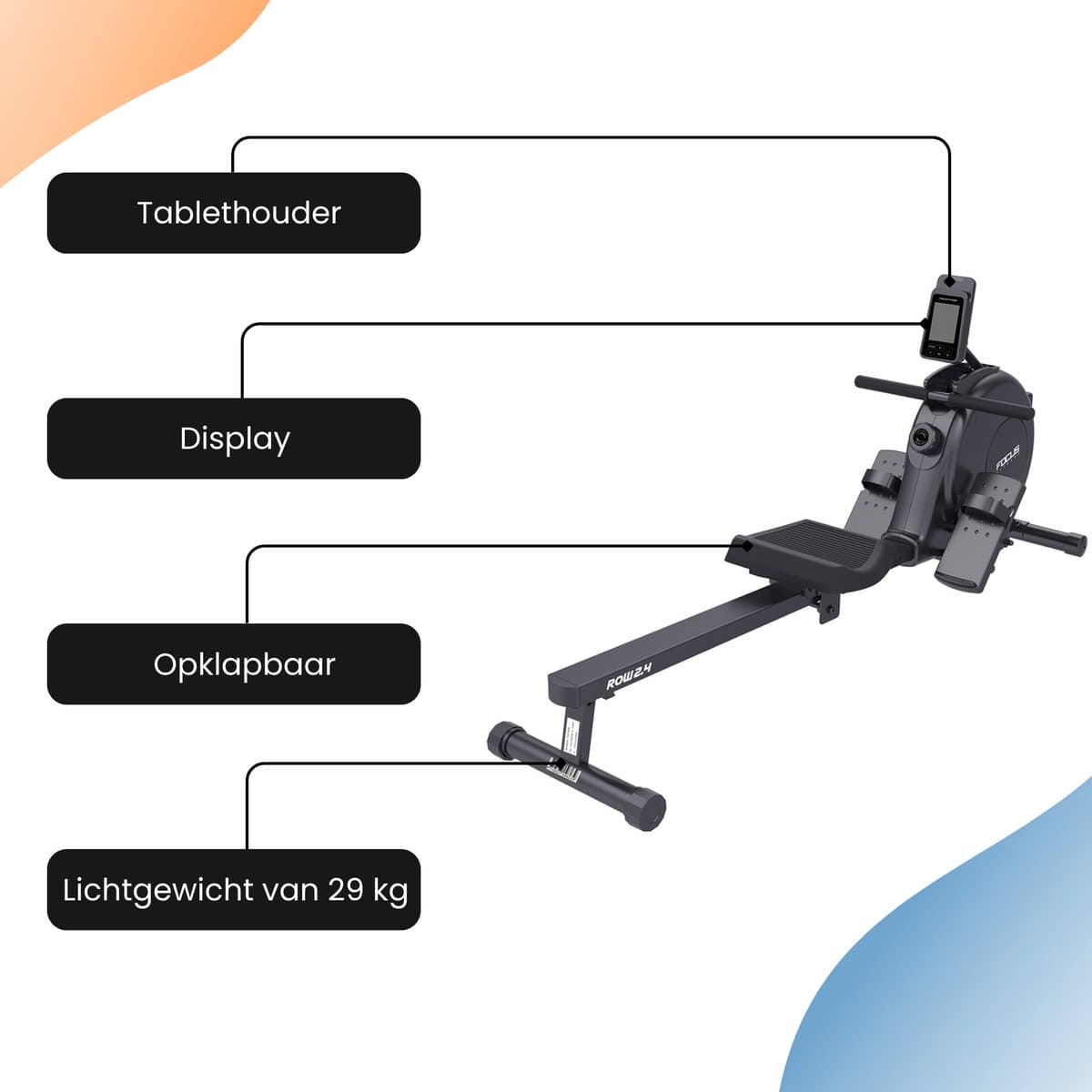 Focus Fitness Row 2.4 - Roeitrainer - Inklapbaar - Compact - Voor Thuis thumbnail 8