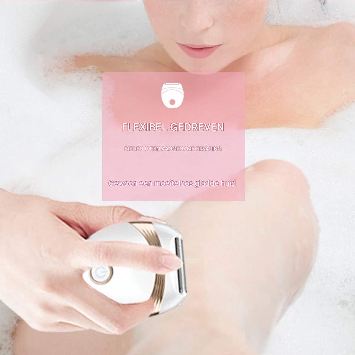 Epilator - epileerapparaat dames - gezichtsepilator vrouw - epilator dames - epilator gezicht - nat en droog ontharingsapparaat - voor armen, benen, gezicht, oksels - wit thumbnail 5