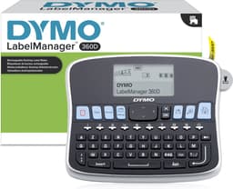 Productfoto van DYMO desktoplabelprinter | LabelManager 360D herlaadbare handheld labelmaker | AZERTY-toetsenbord | Gebruiksvriendelijke, Smart-One-Touch-toetsen en groot scherm | voor organisatie thuis en op kantoor