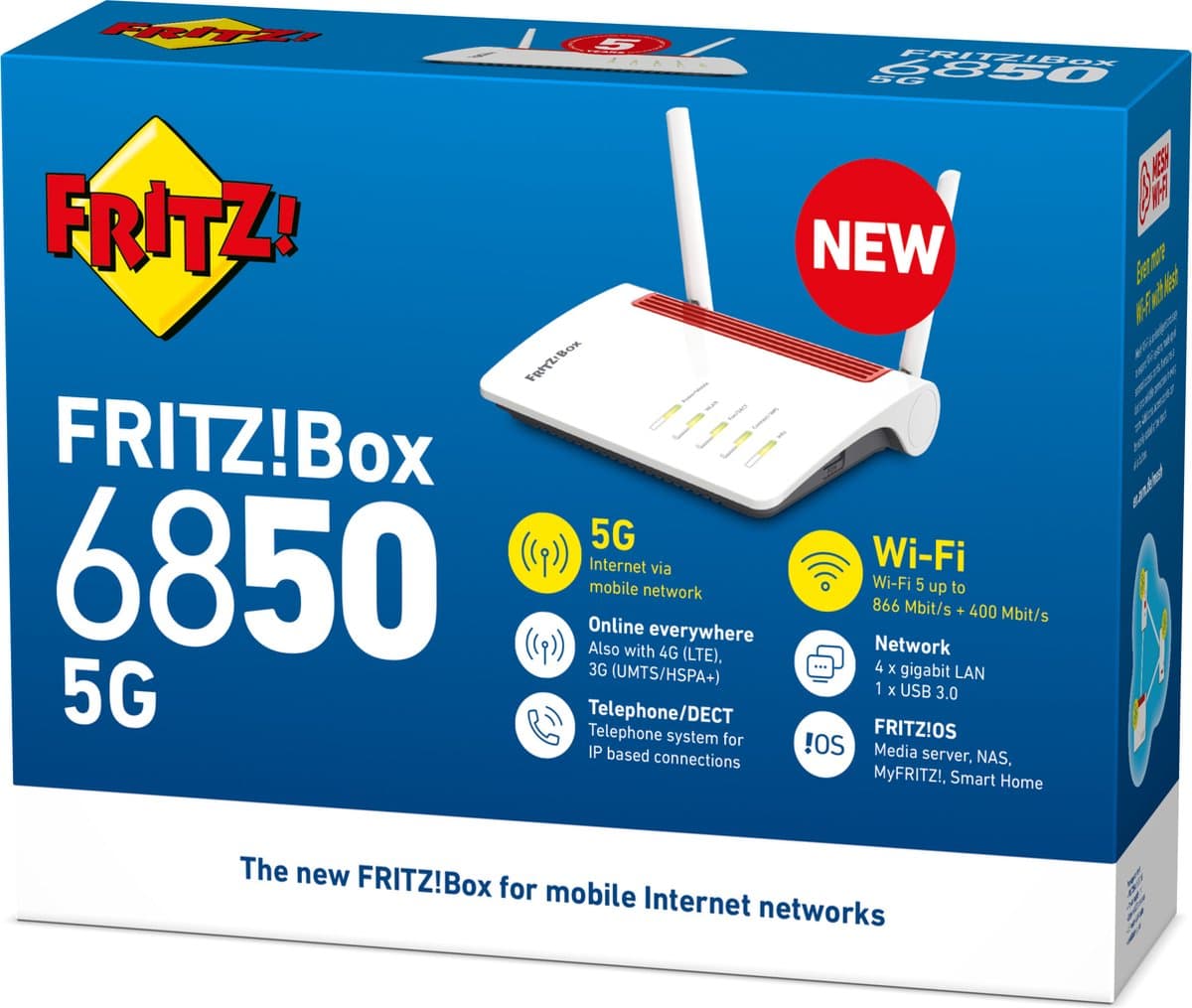 FRITZ!Box 6850 5G: 5G-router met Mesh en 2,5G LAN thumbnail 5