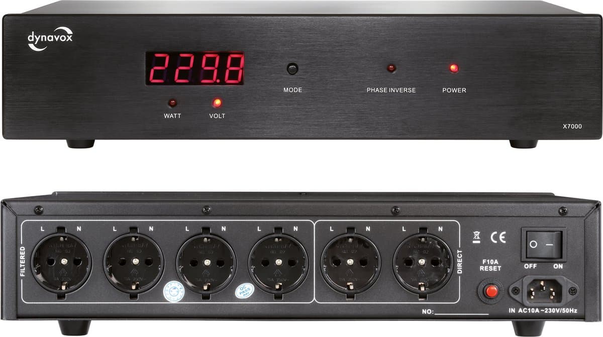 Audio Dynavox - Dynavox HiFi-Netfilter X7000B zwart