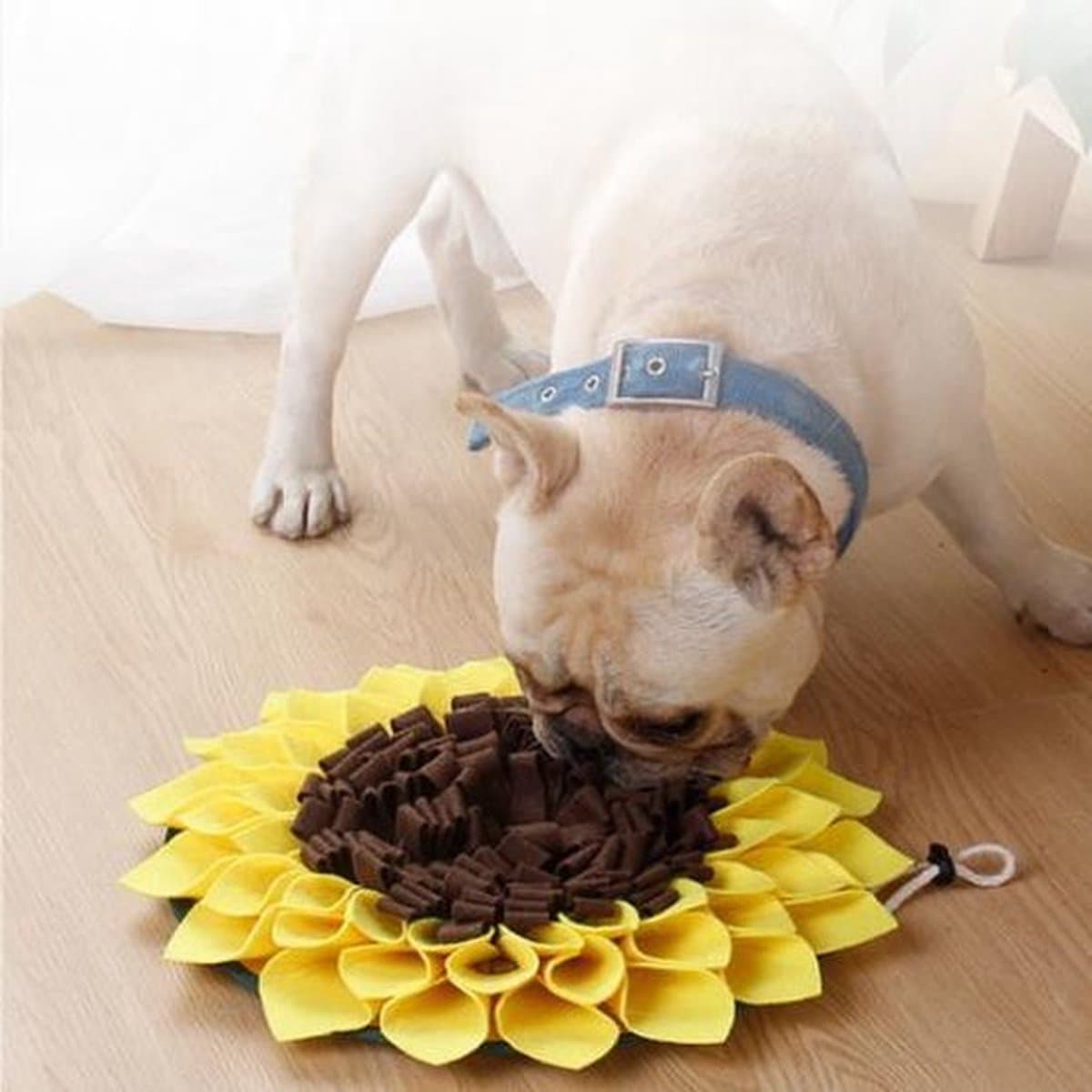 Snuffelmat voor hond en kat - Zonnebloem - Trainingsmat - Anti schrok - 38 centimeter thumbnail 3