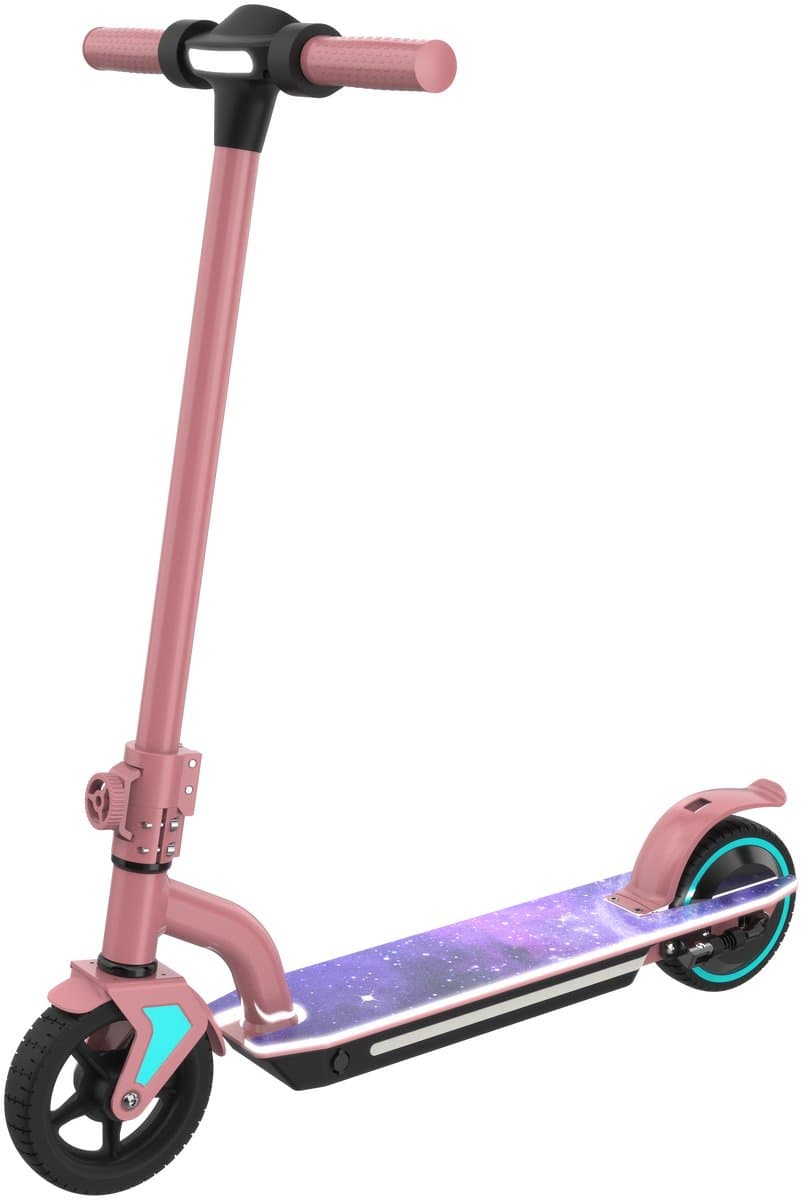Elektrische Step Kinderen - Inklapbaar - 6 tot 12 jaa - 130W - Max 16 km/u - 6-10 km Bereik - LED Verlichting - Roze thumbnail 7