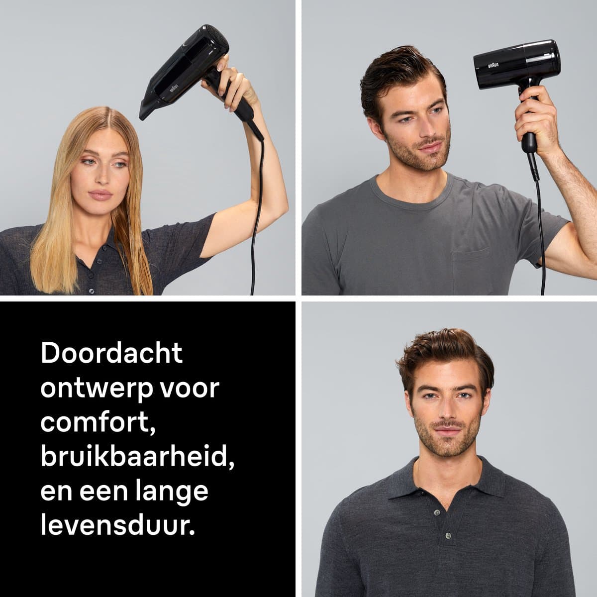 Braun HD2.0 Föhn BRHD200E - Krachtige Haardroger - Compleet met Blaasmond - Lichtgewicht - 2000W - 1.95m lang snoer thumbnail 6