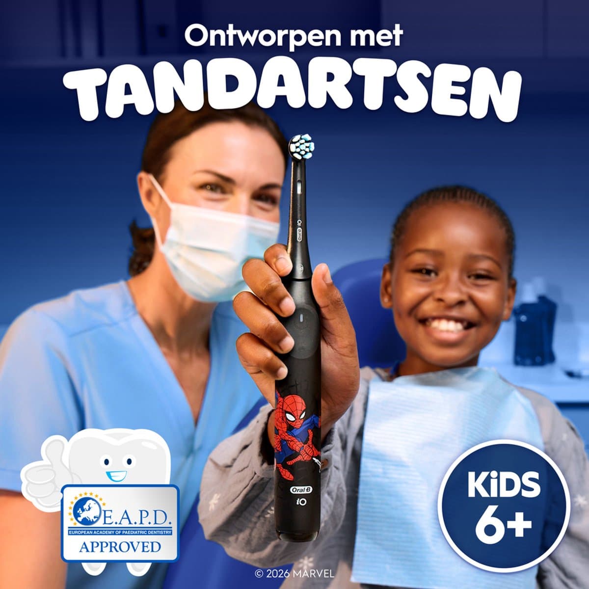 Oral-B iO Kids Marvel Spiderman elektrische tandenborstel - 1 opzetborstel thumbnail 7
