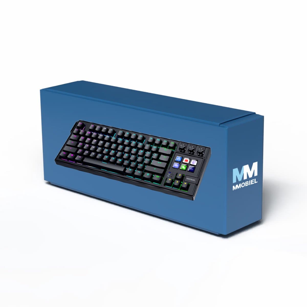 Mechanisch Toetsenbord met Shortcut keyboard van MMOBIEL - QWERTY Hot-Swappable RGB Keyboard met 6 Programmeerbare LCD Macrotoetsen & 3 Draaiknoppen voor Streamen, Videobewerking thumbnail 8