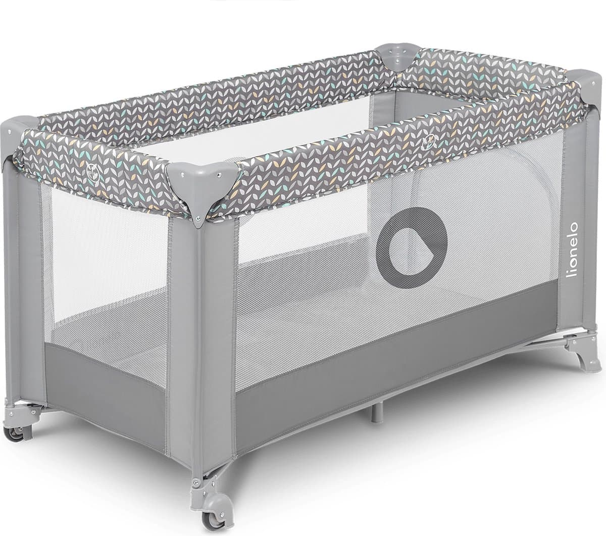 Campingbedje 3 in 1 - Baby Bed / Inklapbare Box / Reisbedje - 60x120 cm - 0-36 maanden / tot 15 kg - MET comfort MATRAS - Zij-ingang met rits - Wielen - Transporttas - Lionelo Stefi Babybed Babybox Ledikant thumbnail 2
