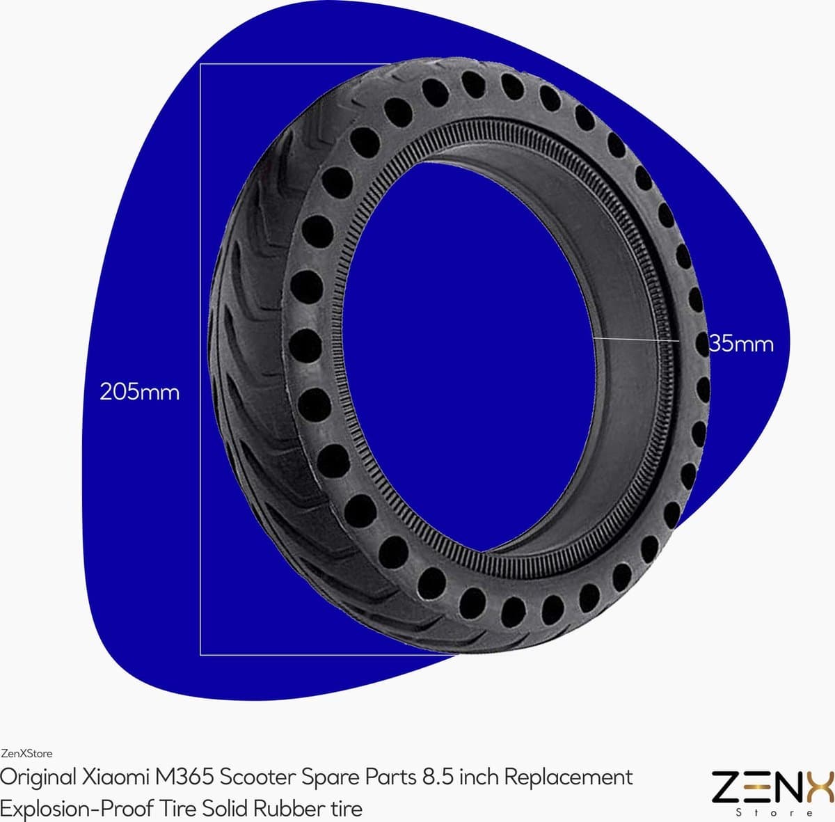 ZenXstore 8,5 inch volrubberen buitenband voor elektrische steps thumbnail 6