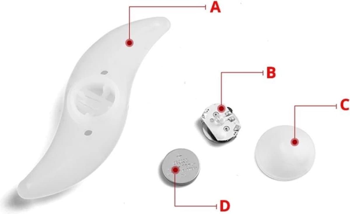 spaakverlichting Spaak wiel Led verlichting - rood -  Fiets wiel verlichting kinderen SET PRIJS 2 stuks fietslamp spaakverlichting thumbnail 2