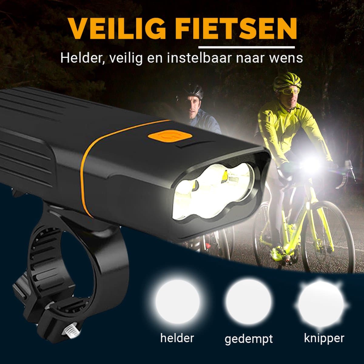 AXIMO Fietsverlichting Set 500 lumen - Fietslamp USB Oplaadbaar LED - Aluminium Voorlicht en Achterlicht - Roteerbaar voorlicht - Waterbestendig (IP65) Fietslicht - MTB & Racefiets thumbnail 4