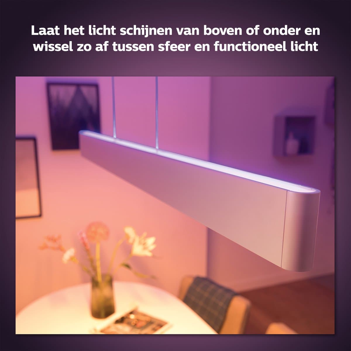 Philips Hue Ensis hanglamp - kleurenverlichting wit thumbnail 2