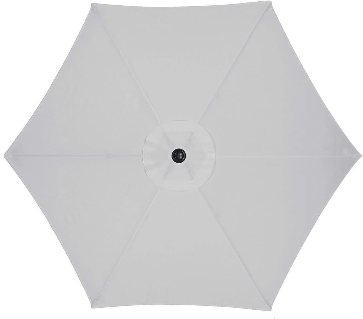 Springos Parasol | Parasols | Kantelbaar | Met ventilatie | Zilver | Ø 250 cm thumbnail 5