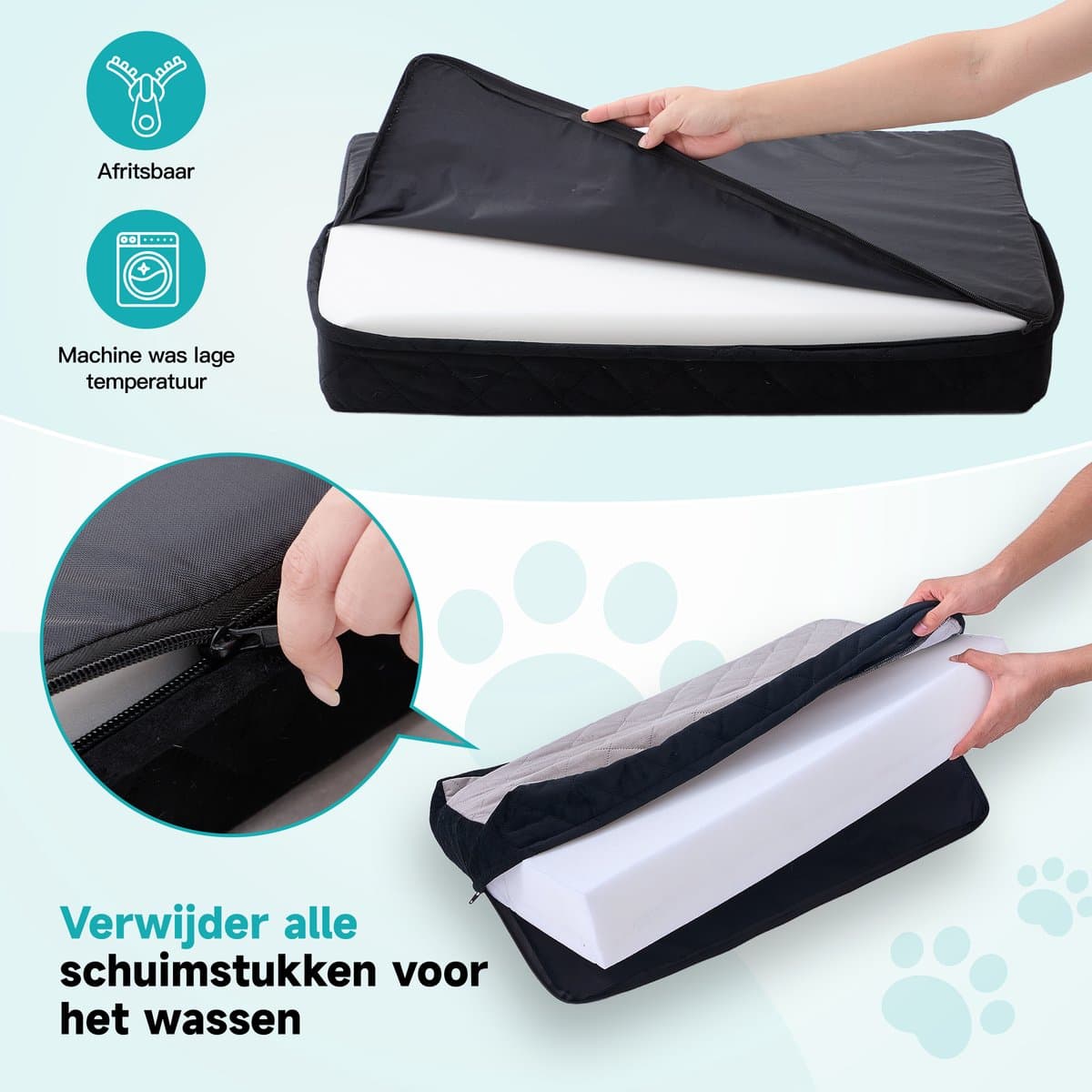 Filo Wasbare Autostoel Hond Groot met Gordel - Honden Autostoel Achterbank & Kofferbak - Hondenmand Auto - Automand Honden - Hondenstoel thumbnail 3