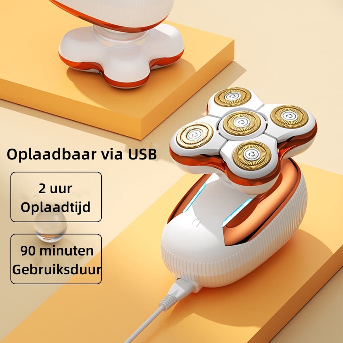 HATTEKER Elektrisch Scheerapparaat voor Vrouwen – Dames Haarverwijderaar voor Benen, Gezicht, Lippen, Lichaam, Armen en Bikinilijn – Waterdichte Lady Trimmer thumbnail 4