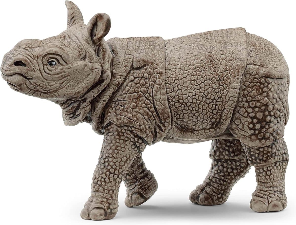 Schleich Wild Life Indische neushoornbaby speelfiguur