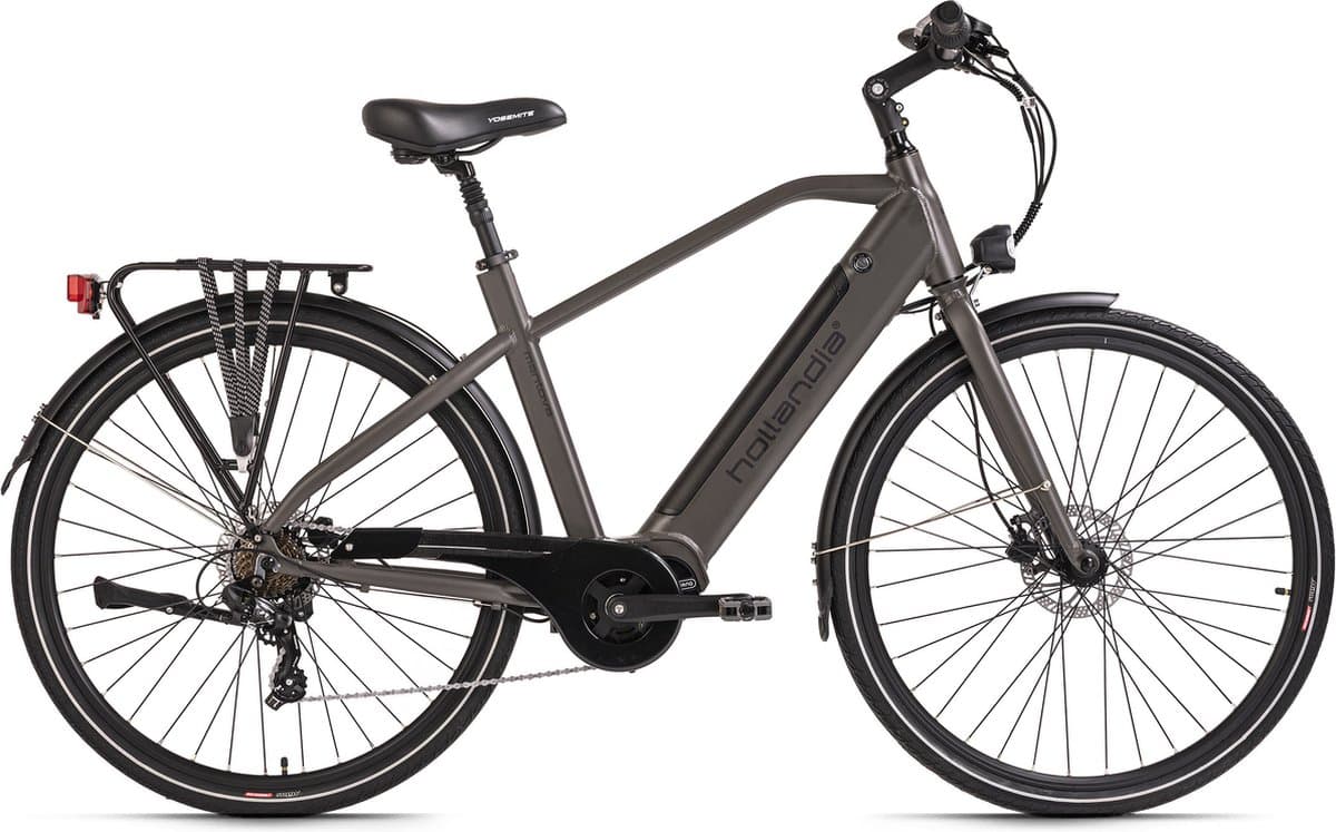 Hollandia Fiets (elektrisch) Alu E-Citybike Heren Hollandia Mantova 28'' grijs 7 versnellingen - 52 cm