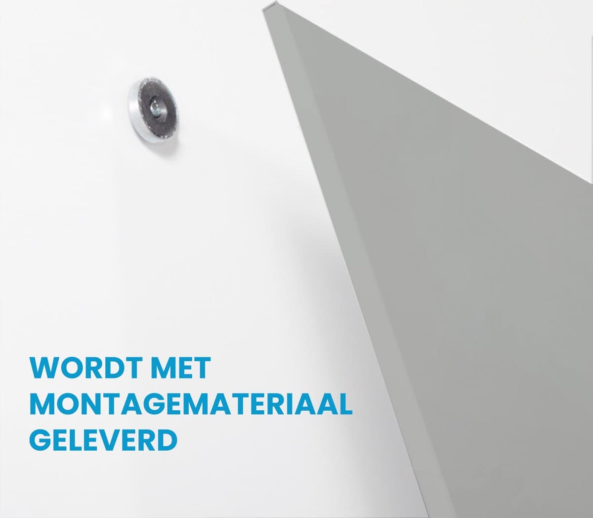 IVOL Whiteboard zonder rand 60x90 cm Grijs - Magnetisch - Frameless thumbnail 2