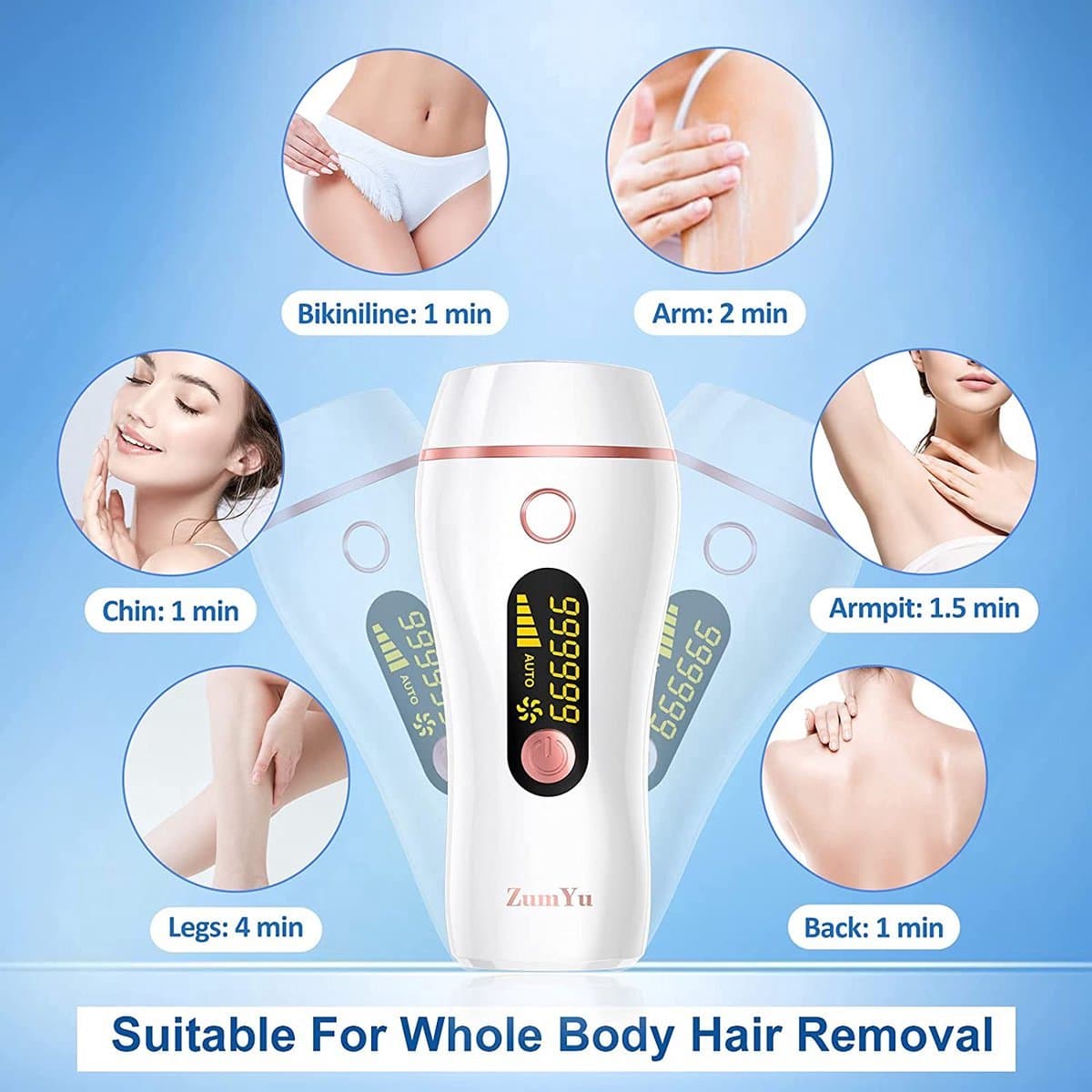 Beauty Kit Epilator Dames Ontharing \ Laserontharing \ ipl laser hair removal thumbnail 2