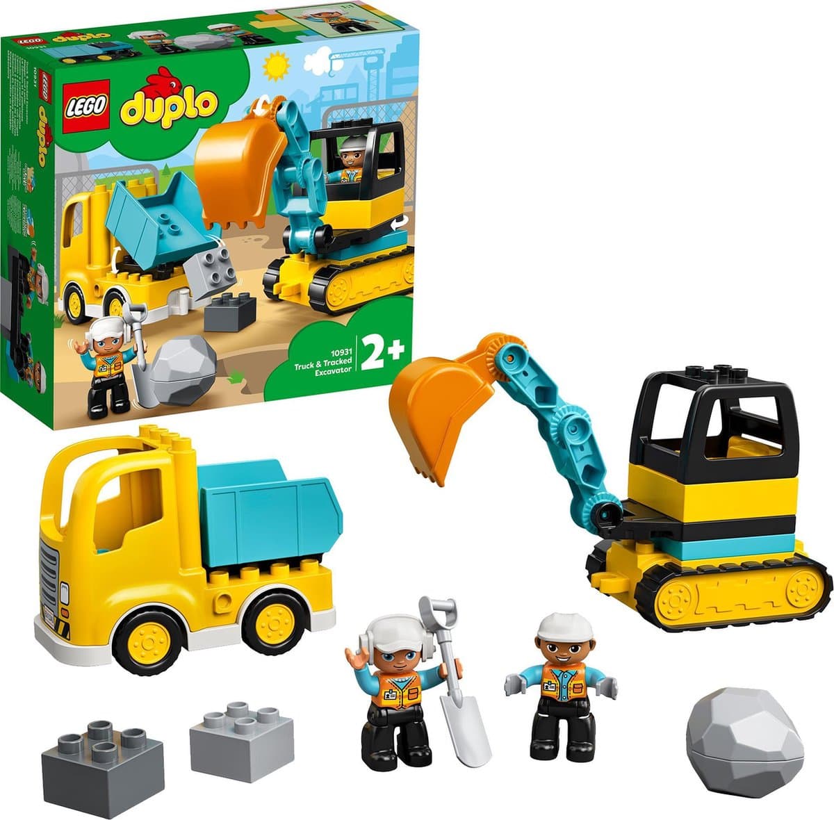 LEGO DUPLO Truck & Graafmachine met rupsbanden - 20 stenen