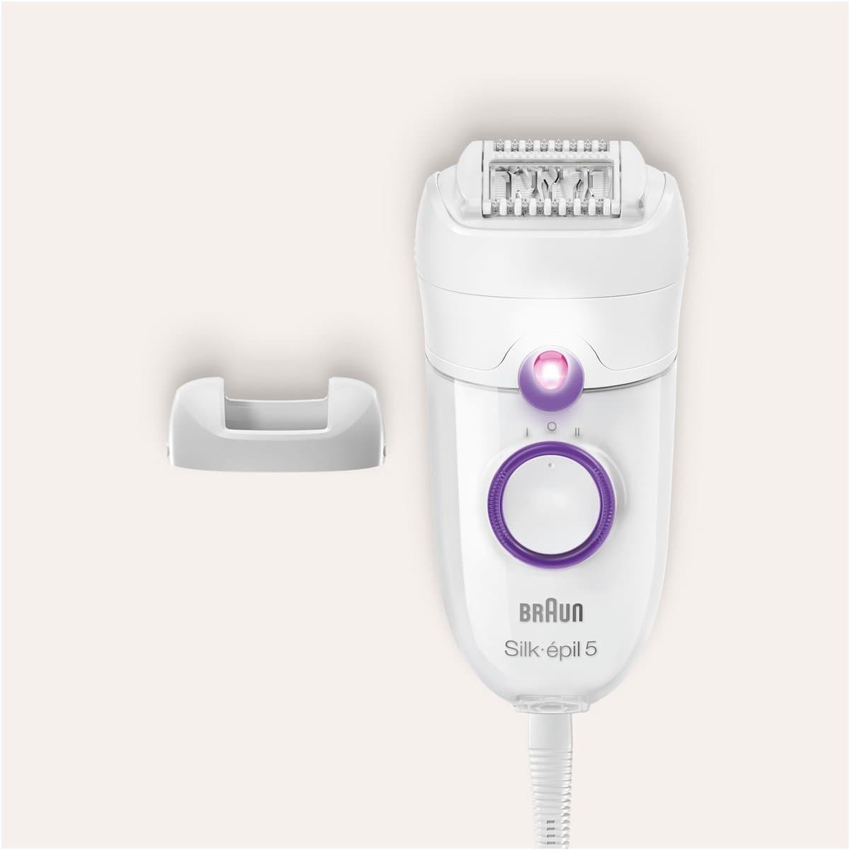 Braun Silk-épil SE 5-505 Power - Elektrische epilator voor vrouwen - 28 pincetten - Met snelheidsinstelling - comfortabel epileren - Wit/Paars thumbnail 4