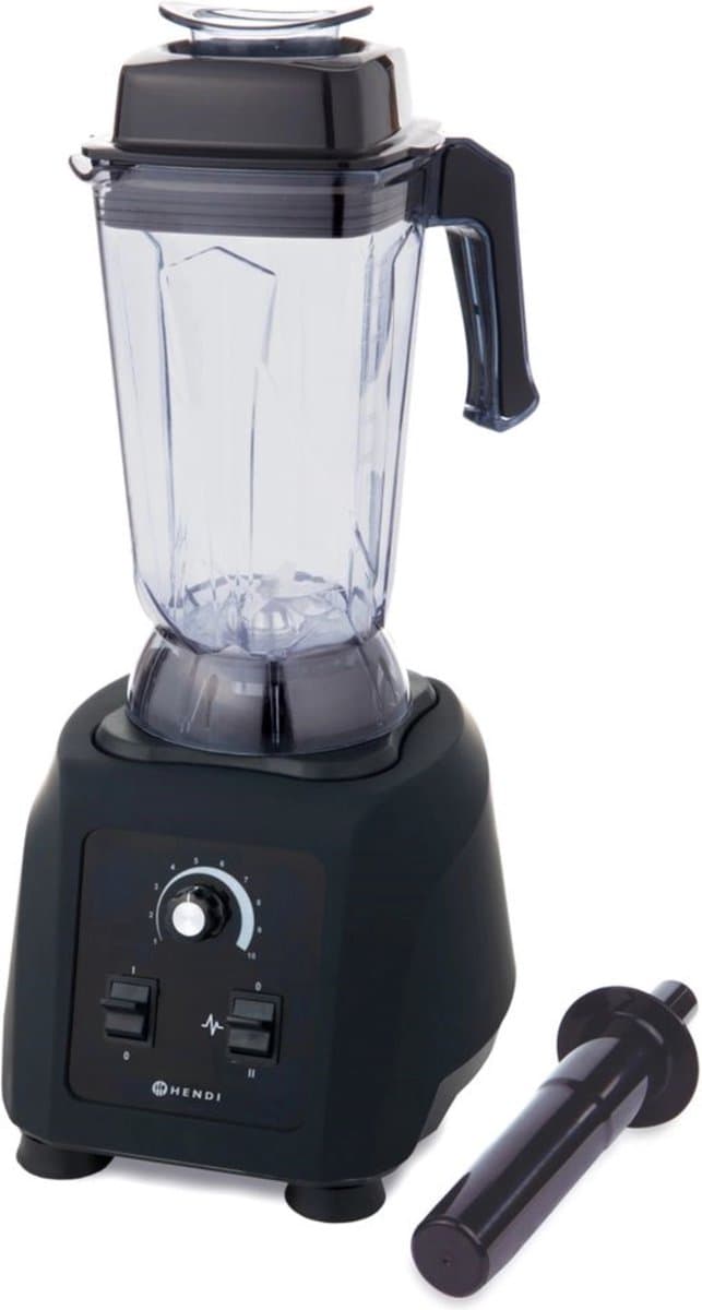 HENDI Krachtige bar blender – 2,5L – 10 snelheden – Pulse functie – Zwart - afbeelding 1