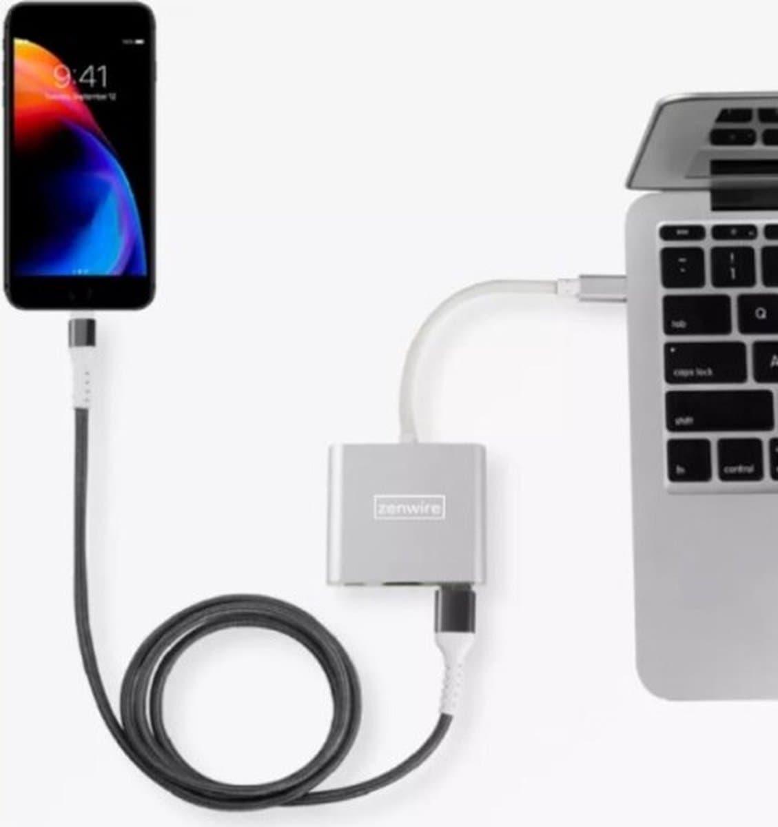 Zenwire 3-in-1 - USB-C Hub - HDMI 4K-uitgang - USB 3.0-poort - PD 100W opladen voor MacBook Air Pro M1 M2 M3 M4 Samsung DeX Nintendo Switch thumbnail 6