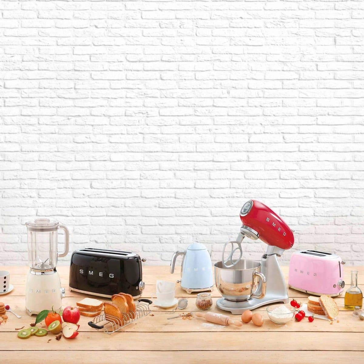 SMEG TSF02BLEU - Broodrooster - Zwart - 2x4 - 1500W - 6 niveaus thumbnail 6