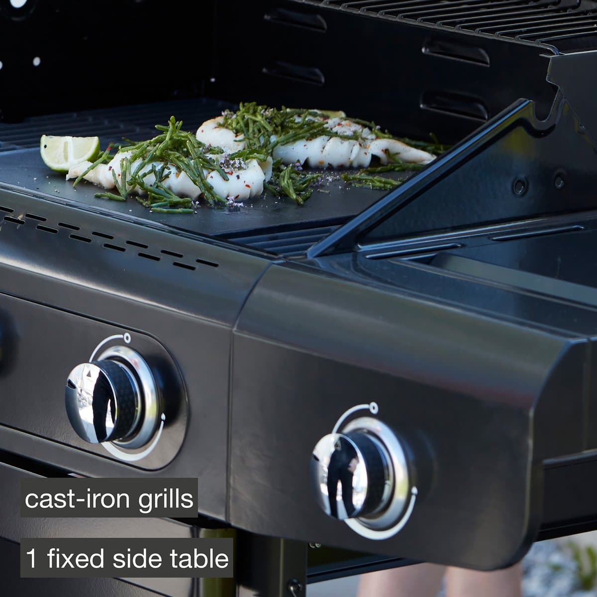Barbecook Siesta 210 Graphite gasbarbecue zwart 112x56x118cm thumbnail 8