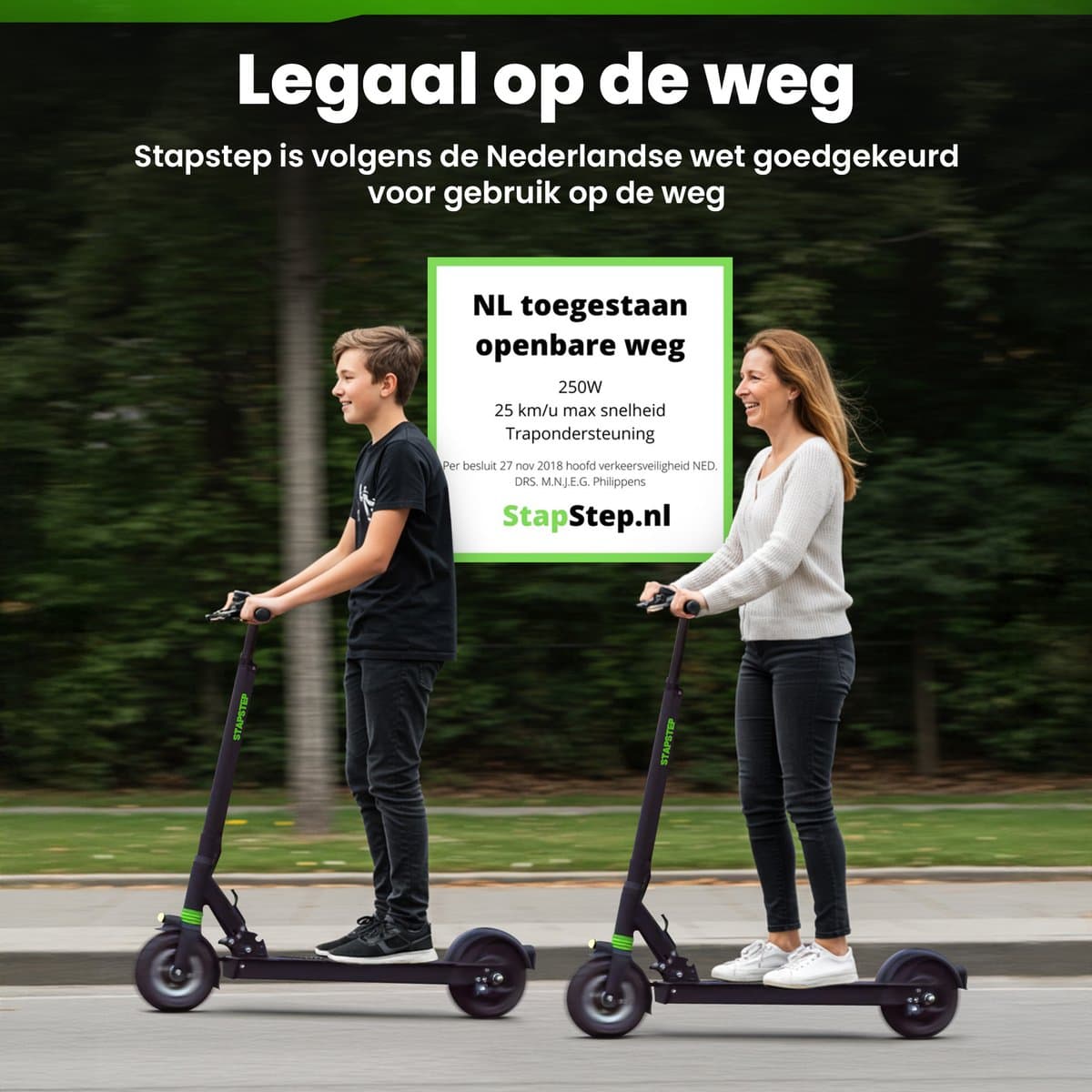 StapStep Lite+ Elektrische Step - 25km/u, 25km bereik, legaal thumbnail 3